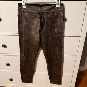 ZYIA Metallic Bronze Leggings